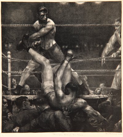 İplerin İçinden Dempsey, 1923-24 by George Wesley Bellows