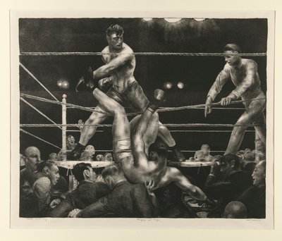 Dempsey ve Firpo by George Wesley Bellows
