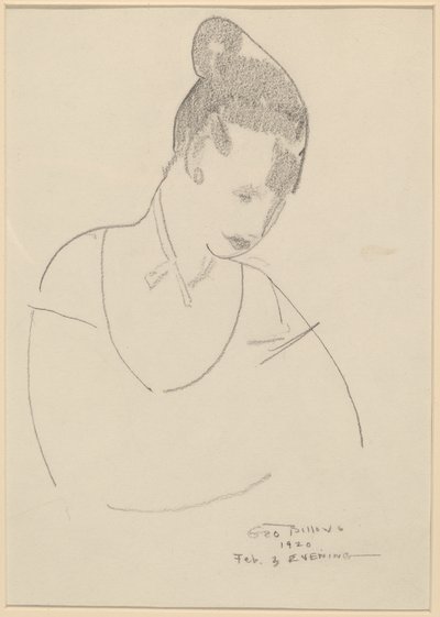 Elsie Speicher [verso], 1920. by George Wesley Bellows