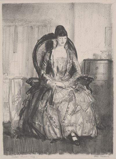 sandalyede emma by George Wesley Bellows