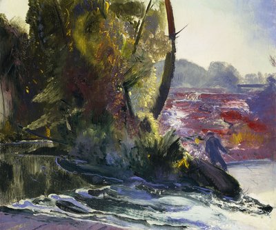 Balıkçı ve Dere, 1920 by George Wesley Bellows