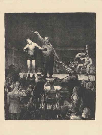 Şampiyonun Tanıtılması, 1916. by George Wesley Bellows