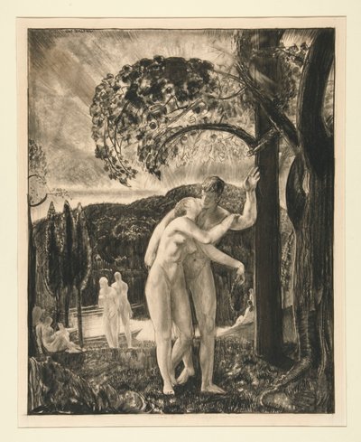 Alacakaranlıkta Hala Fısıldayan Aşıklar by George Wesley Bellows