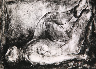 Sırtındaki Adam, Çıplak, c.1916 by George Wesley Bellows