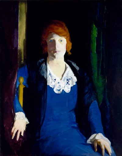 ""Portrait of Florence Pierce"" Peinture de George Bellows (1882-1925) 1914 - Ahşap üzerine yağlı boya - 96,5x76,2 - Museum of Fine Arts, Houston by George Wesley Bellows