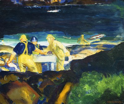 Istakoz Tuzaklarına Bakmak, Sabah Erken, by George Wesley Bellows