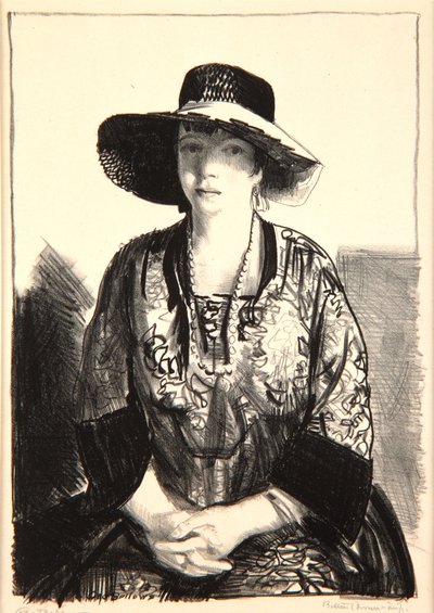 Kara Şapka, 1921 by George Wesley Bellows