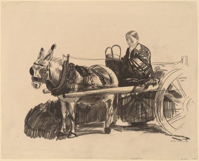 Eşek Arabası, 1922. by George Wesley Bellows