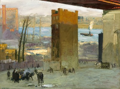 Yalnız Apartman, 1909. by George Wesley Bellows