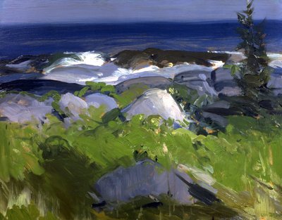Asma Kaplı Sahil -- Monhegan Adası, 1913. by George Wesley Bellows