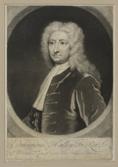 Edmund Halley, c.1705 (mezzotint) by George White