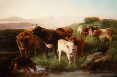Yayla sığırları otlatma by George Wiliam Horlor