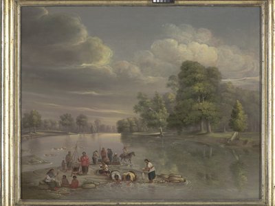 Wabash Sahnesi (tuval üzerine yağlıboya) by George Winter