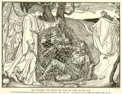 Dalkavuk, Kırbaçlı Parlayan ve Ağ (gravür) by George Woolliscroft Rhead