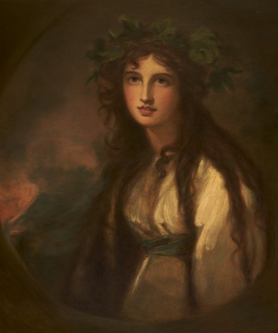Emma Hart, Lady Hamilton Bacchante olarak by George after Romney