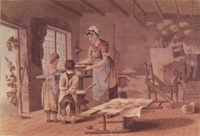Havell Brothers, pub tarafından oyulmuş yulaflı kek yapmak. 1813, Robinson ve Son (ayrıca bkz. 56302) by George after Walker