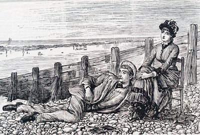 Balayında bir çift by George du Maurier