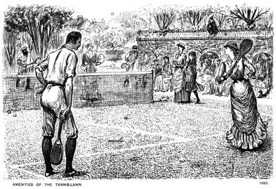 Tenis Sahasının Olanakları, 1883 1891. by George du Maurier