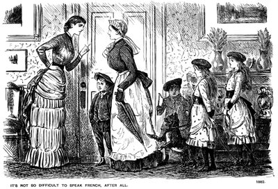 Ne de olsa Fransızca konuşmak o kadar zor değil, 1882 1891. by George du Maurier