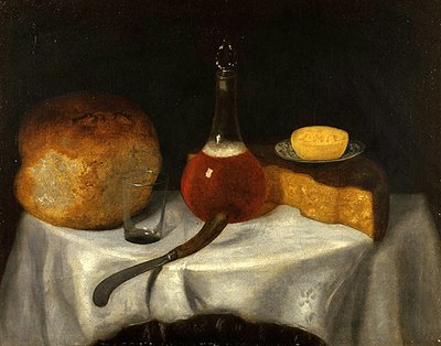 Bir Mutfak Natürmort (tuval üzerine yağlı boya) by George of Chichester Smith