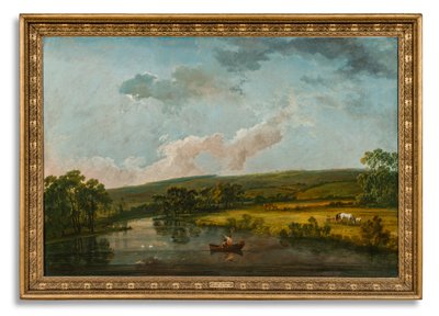 Hazel Gap, Welbeck Yakınında (tuval üzerine yağlı boya) by George the Elder Barret