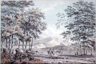 Nehir ve Rakamlarla Peyzaj by George the Elder Barret