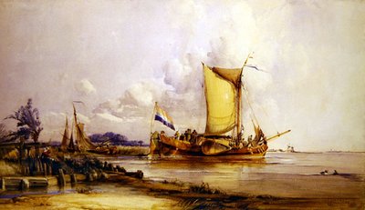 Hollanda Balıkçı Tekneleri by George the Elder Chambers