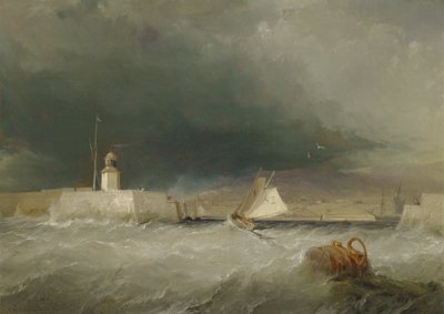 Fırtınalı bir günde liman by George the Elder Chambers
