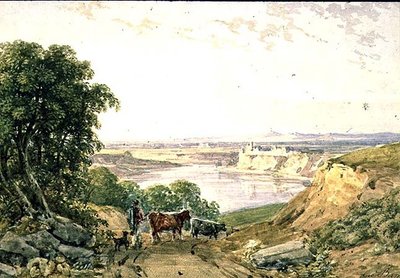 Sığır ile manzara by George the Younger Barret