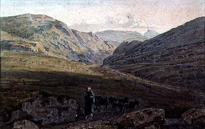 Dağlık Manzara - Akşam by George the Younger Barret