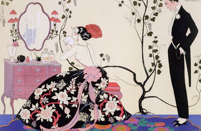 Henri Reidel tarafından kazınmış Backless Elbise by Georges (after) Barbier