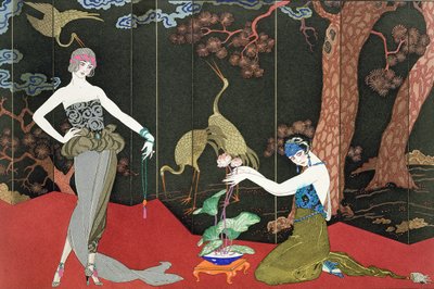 Lake için Moda, Henri Reidel tarafından kazınmış by Georges (after) Barbier