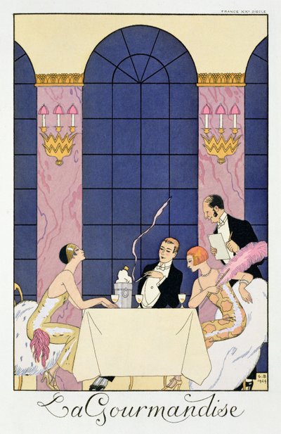 gurmeler by Georges (after) Barbier