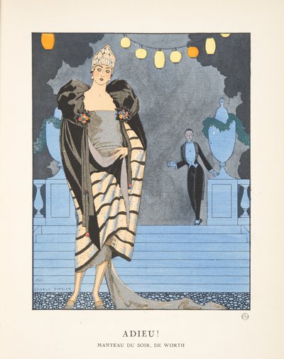 Adieu, Moda Tabak Koleksiyonundan by Georges Barbier