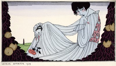 Tefekkür… 1919 (şablon baskı) by Georges Barbier