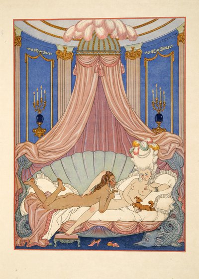 Pierre Choderlos de Laclos (1741-1803) pub'ın 'Les Liaisons Dangereuses' adlı çiziminden. 1934 (kalıp baskısı) by Georges Barbier