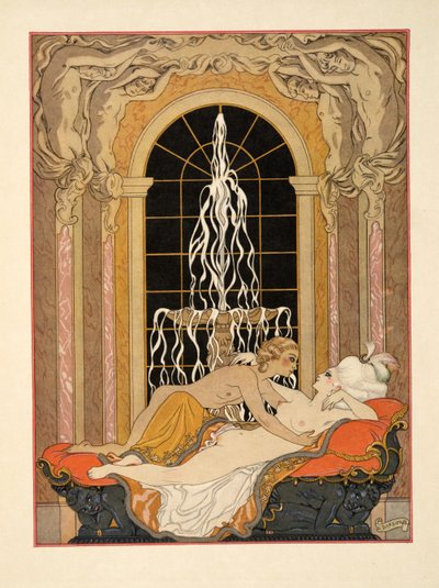 Pierre Choderlos de Laclos (1741-1803) pub'ın 'Les Liaisons Dangereuses' adlı çiziminden. 1934 (kalıp baskısı) by Georges Barbier