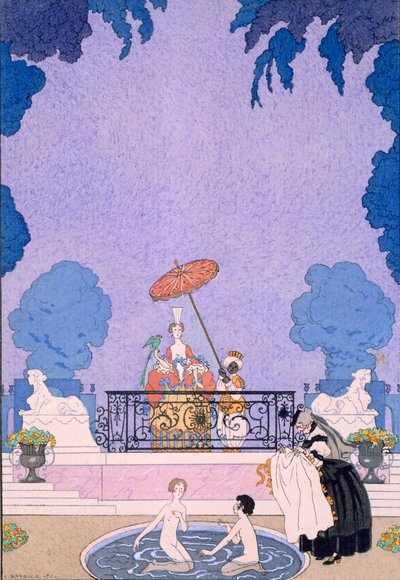 Bir masal kitabından illüstrasyon by Georges Barbier