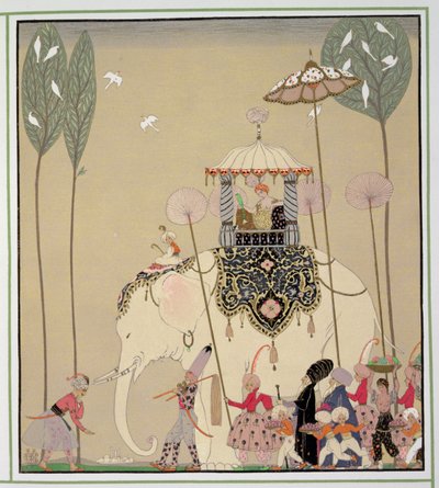 İmparatorluk Alayı (renkli taş) by Georges Barbier