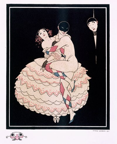 Karsavina, bar. 1914 (renkli taş) by Georges Barbier