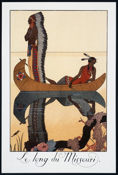 Missouri boyunca, George Barbier (1882-1932), Falbalas et Fanfreluches, Almanach des Modes Presentes, Passees ve Futures, Fransa, 20. yüzyıl by Georges Barbier