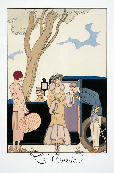 Kıskançlık, George Barbier (1882-1932), Falbalas et Fanfreluches