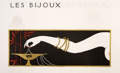 Mücevherler, Les Chansons de Bilitis'ten resim, Pierre Louys, pub. 1922 (kalıp baskısı) by Georges Barbier
