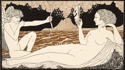 Personages de Comedie, Ön Kapaktan detay, pub. 1922 (pochoir baskı) by Georges Barbier