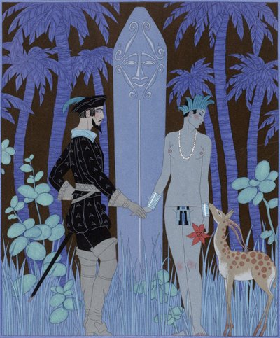 Pocahontas, Prenses (Pocahontas, Prenses) by Georges Barbier