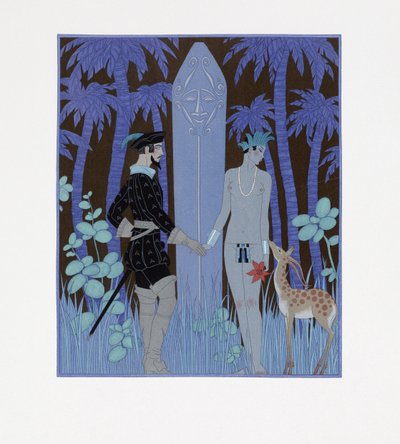 Pocahontas, Prenses (Pocahontas, Prenses) by Georges Barbier