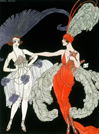 Satın Alma (kağıt üzerine kalem, mürekkep ve sulu boya) by Georges Barbier