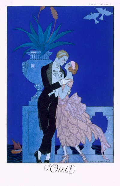 Evet! 1921 (renkli taş) by Georges Barbier