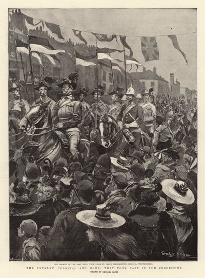 Alayına Katılan Süvari, Sömürge ve Ev, by Georges Bertin Scott