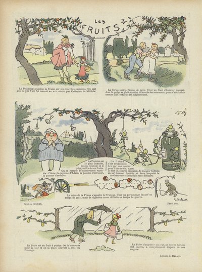 Meyveler. Le Rire için İllüstrasyon by Georges Delaw